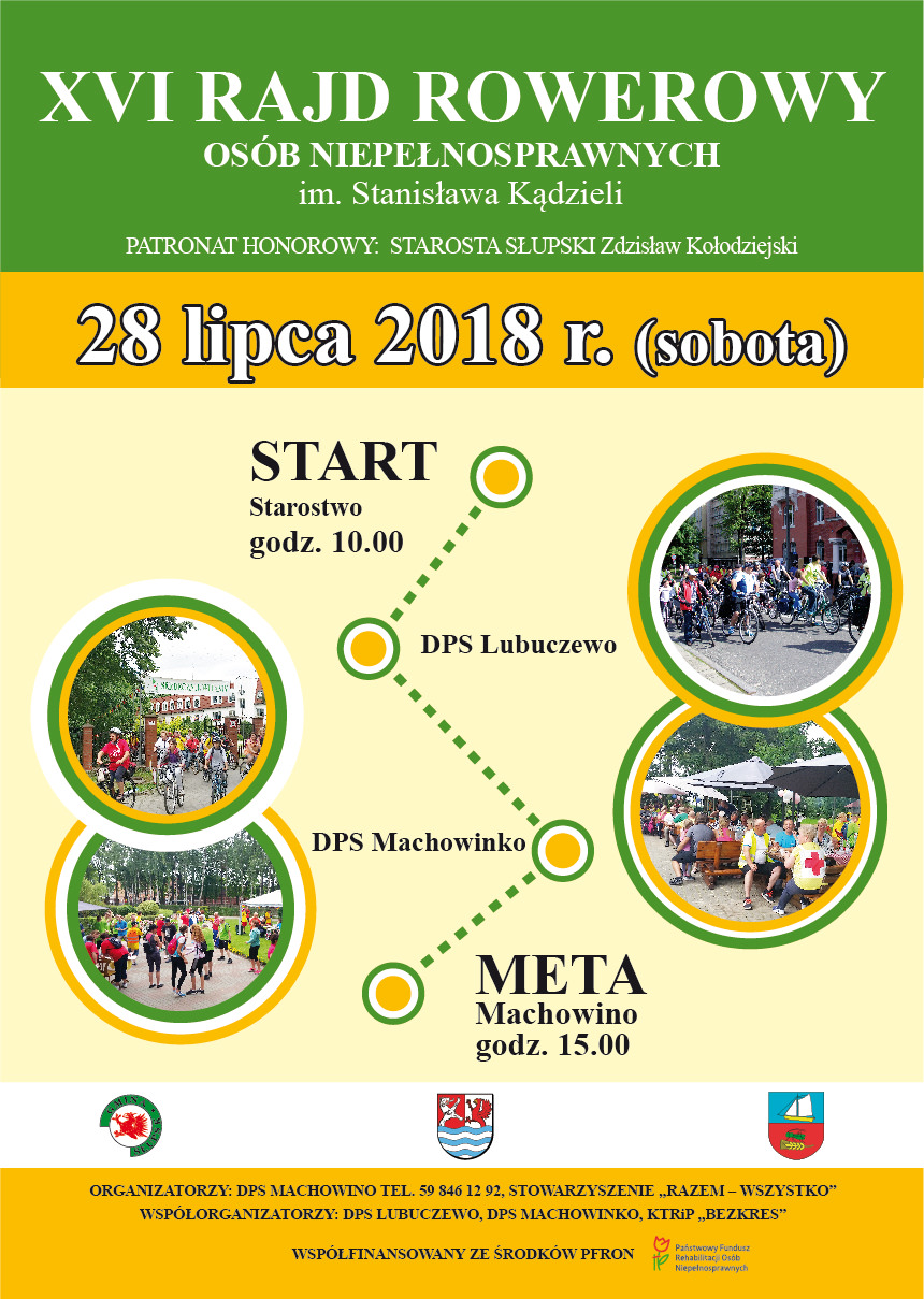 DPS MACHOWINO Rajd Rowerowy 2018 plakat WWW